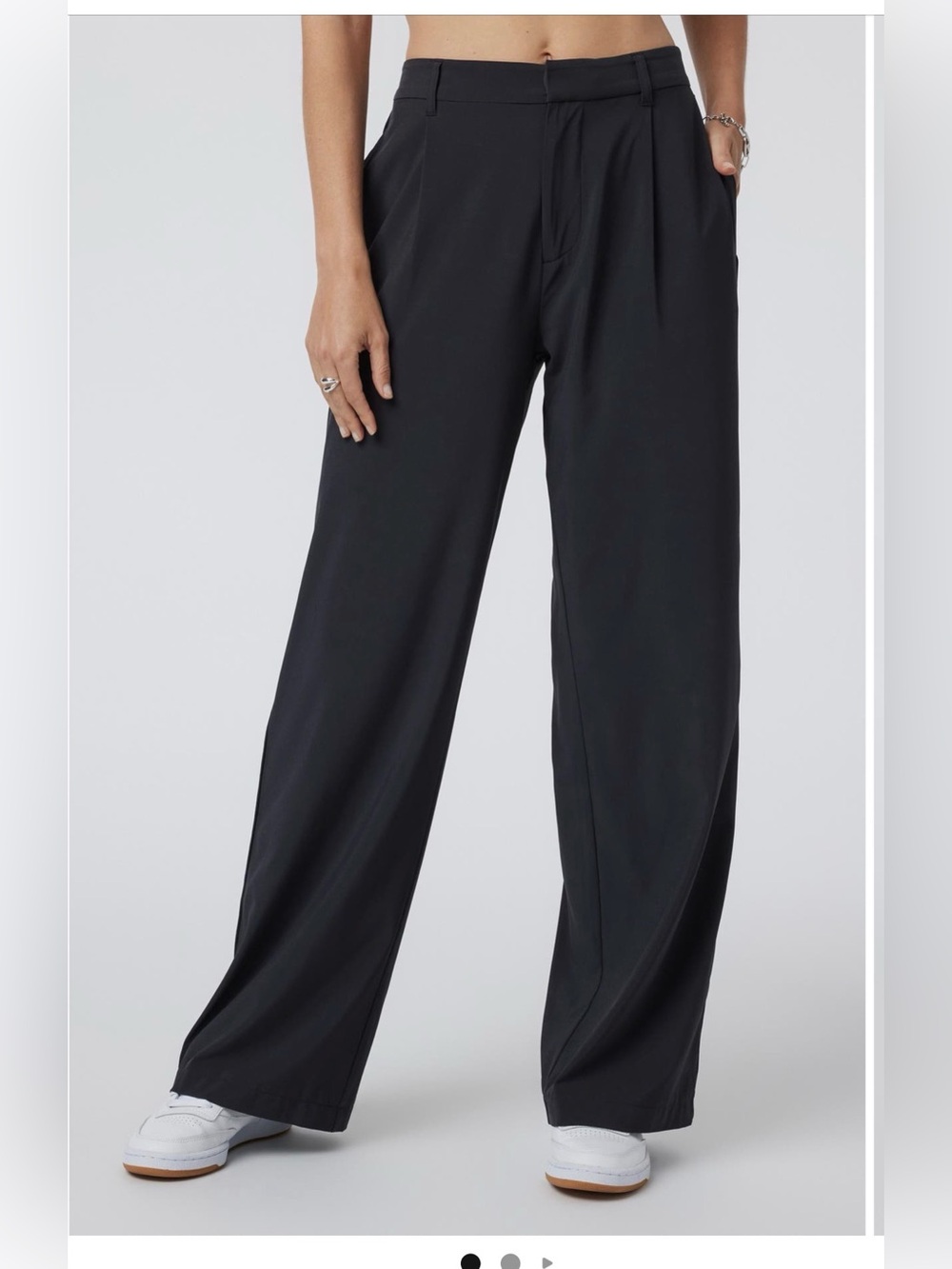 Vuori Black Villa Wide-Leg Pants